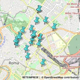 Mappa Via Curtatone, 00185 Roma RM, Italia (0.981)