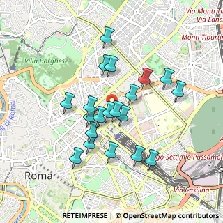 Mappa Via Gaeta, 00185 Roma RM, Italia (0.8375)