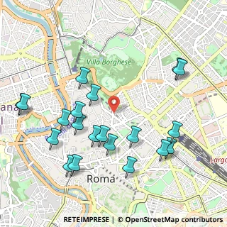 Mappa Via Sistina, 00187 Roma RM, Italia (1.199)