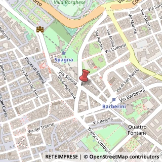 Mappa Via Sistina, 109, 00187 Roma, Roma (Lazio)