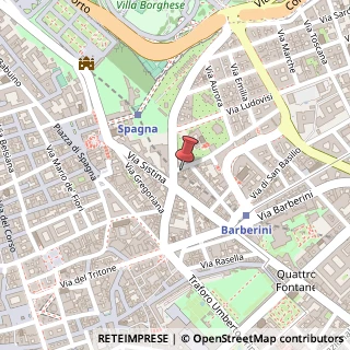 Mappa Via degli Artisti, 32, 00187 Roma, Roma (Lazio)