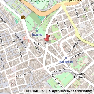 Mappa Via Francesco Crispi, 93, 00187 Roma, Roma (Lazio)