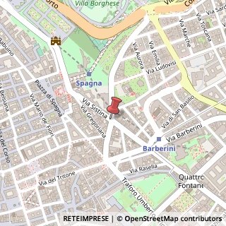 Mappa Via sistina 149, 00187 Roma, Roma (Lazio)
