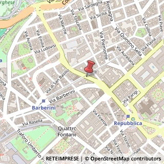 Mappa Via Leonida Bissolati, 54, 00187 Roma, Roma (Lazio)