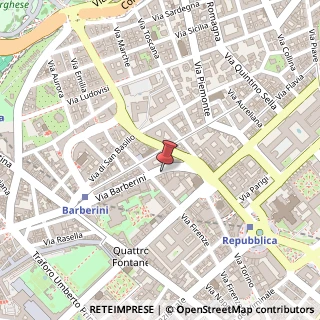 Mappa Via Barberini, 50, 00187 Roma, Roma (Lazio)