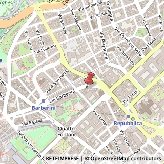 Mappa Via Barberini, 68, 00187 Roma, Roma (Lazio)