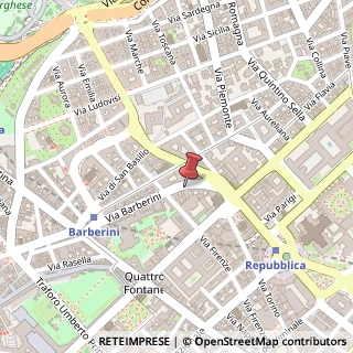 Mappa Via Barberini, 66, 00187 Roma, Roma (Lazio)
