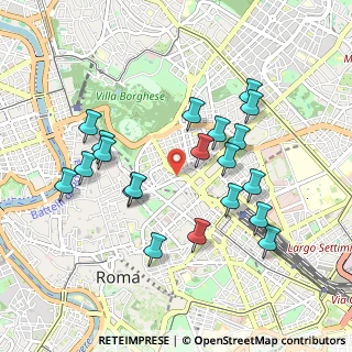 Mappa Via Leonida Bissolati, 00187 Roma RM, Italia (0.9815)