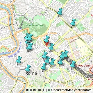 Mappa Via Leonida Bissolati, 00187 Roma RM, Italia (1.076)