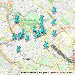 Mappa Via Leonida Bissolati, 00187 Roma RM, Italia (0.9015)