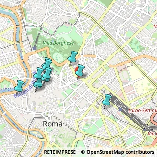 Mappa Via Leonida Bissolati, 00187 Roma RM, Italia (1.03545)
