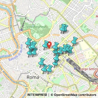 Mappa Via Leonida Bissolati, 00187 Roma RM, Italia (0.8255)