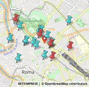 Mappa Via Leonida Bissolati, 00187 Roma RM, Italia (0.809)