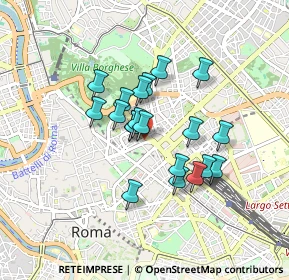 Mappa Via Leonida Bissolati, 00187 Roma RM, Italia (0.6845)