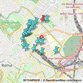 Mappa Viale Castro Pretorio, Roma RM (0.8785)