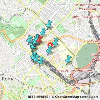 Mappa Viale Castro Pretorio, Roma RM (0.7825)