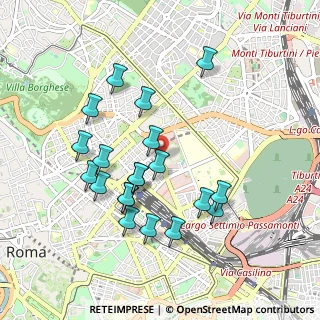 Mappa Viale Castro Pretorio, Roma RM (0.962)