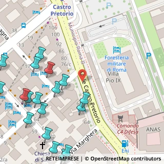 Mappa Viale Castro Pretorio, 00161 Roma RM, Italia (0.08889)