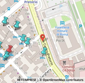 Mappa Viale Castro Pretorio, 00161 Roma RM, Italia (0.131)