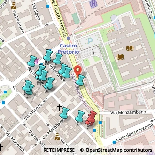 Mappa Viale Castro Pretorio, Roma RM (0.141)