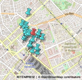 Mappa Viale Castro Pretorio, 00161 Roma RM, Italia (0.377)