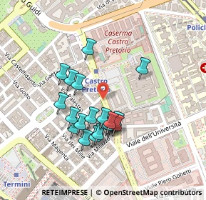 Mappa Viale Castro Pretorio, 00161 Roma RM, Italia (0.2035)