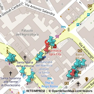 Mappa Via Venti Settembre, 00185 Roma RM, Italia (0.07692)