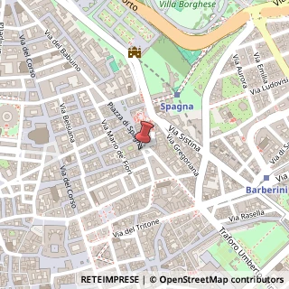 Mappa Piazza di Spagna, 54/A, 00187 Roma, Roma (Lazio)