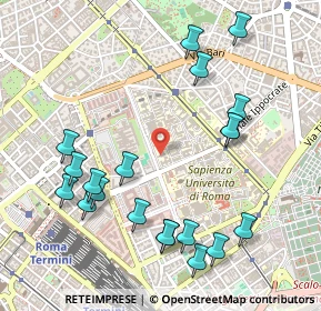 Mappa Policlinico- Viale Universita', 00161 Roma RM, Italia (0.6105)