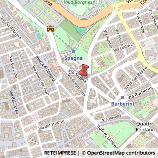 Mappa Via Sistina, 48, 00187 Roma, Roma (Lazio)