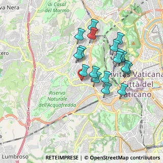 Mappa Via Ennio Bonifazi, 00167 Roma RM, Italia (1.75778)