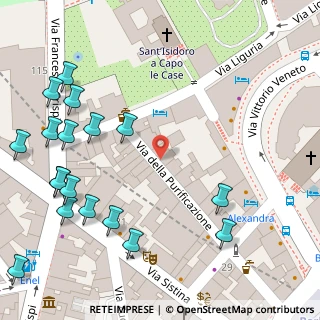 Mappa Via Mantova, 00187 Roma RM, Italia (0.1045)