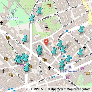 Mappa Via Mantova, 00187 Roma RM, Italia (0.165)