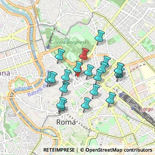 Mappa Via Mantova, 00187 Roma RM, Italia (0.823)