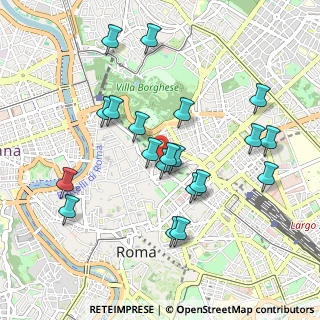Mappa Via Mantova, 00187 Roma RM, Italia (0.9965)