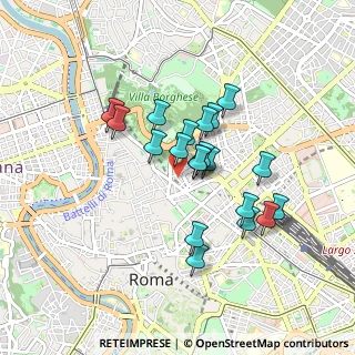 Mappa Via degli Artisti, 00187 Roma RM, Italia (0.74)