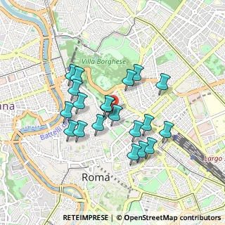 Mappa Via degli Artisti, 00187 Roma RM, Italia (0.814)