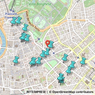 Mappa Via degli Artisti, 00187 Roma RM, Italia (0.6735)