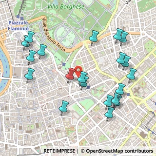 Mappa Via degli Artisti, 00187 Roma RM, Italia (0.6215)