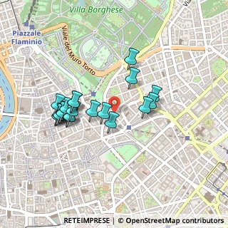 Mappa Via Mantova, 00187 Roma RM, Italia (0.432)