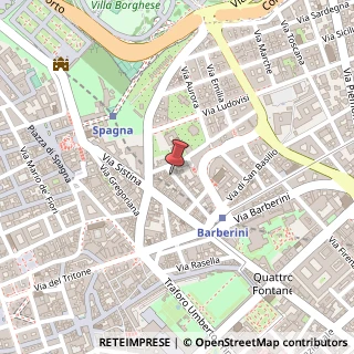 Mappa Via della Purificazione, 45, 00187 Roma, Roma (Lazio)