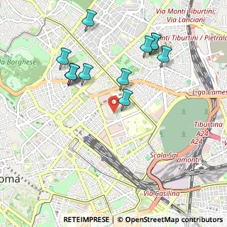 Mappa Via della Sforzesca, 00185 Roma RM, Italia (1.08667)