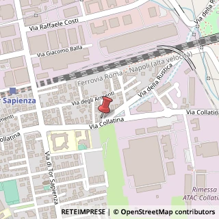Mappa Via Collatina, 303, 00155 Roma, Roma (Lazio)