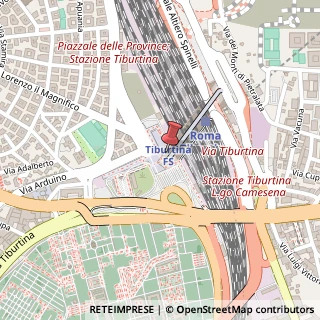 Mappa Stazione Tiburtina, C/o, 00162 Roma, Roma (Lazio)