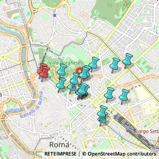 Mappa Via Campania, 00187 Roma RM, Italia (0.8125)