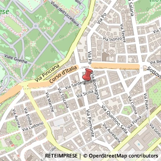 Mappa Via Piemonte, 117, 00187 Roma, Roma (Lazio)