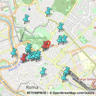 Mappa Via Abruzzi, 00187 Roma RM, Italia (1.095)
