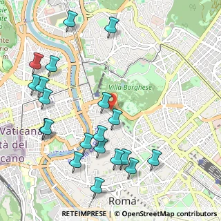 Mappa Piazza Bucarest, 00187 Roma RM, Italia (1.3285)