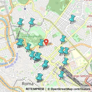 Mappa Via Romagna, 00187 Roma RM, Italia (1.215)