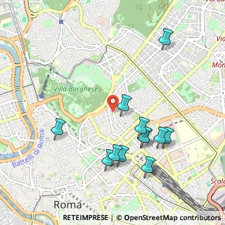 Mappa Via Romagna, 00187 Roma RM, Italia (1.08833)